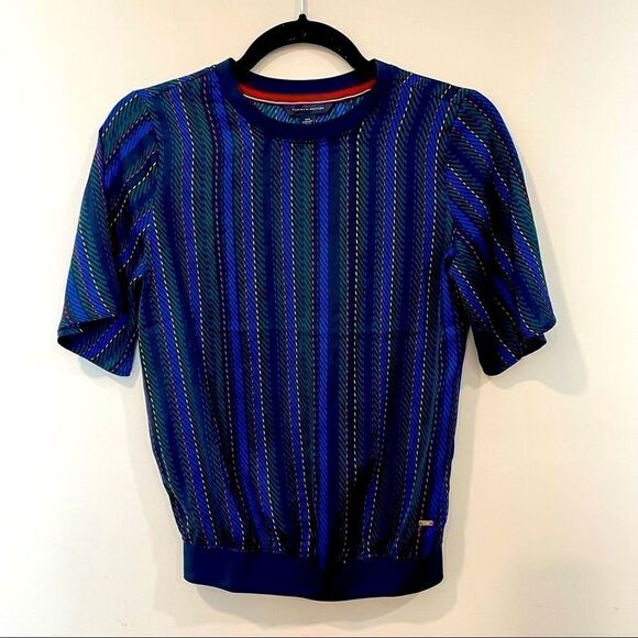 TOMMY HILFIGER Navy T-shirt - Picture 1 of 5